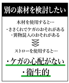 別素材を検討したい